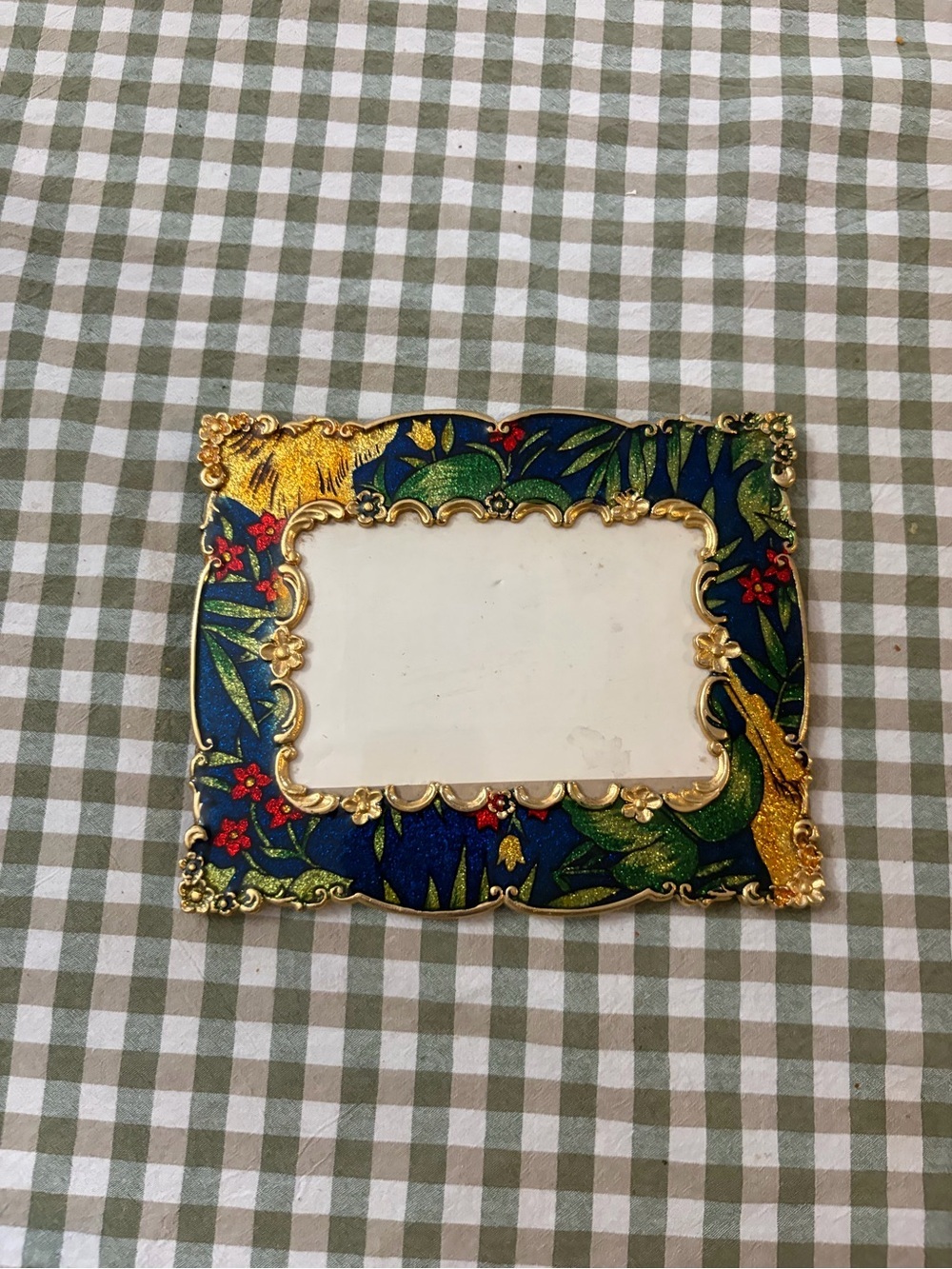 Ornate Blue and Gold Decorative Photo Frame - Picture 1 of 5
